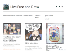 Tablet Screenshot of livefreeanddraw.com